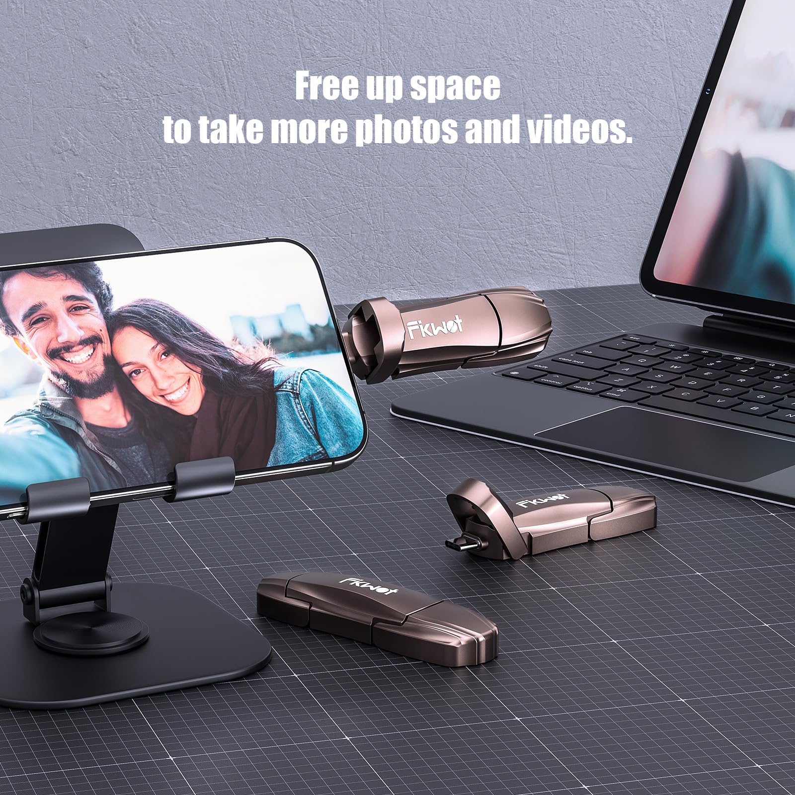 2TB External SSD USB Flash Drive - 2050MB/s High-Speed 2-in-1 USB-C & USB-A 3.2 Gen2 Portable Solid State Thumb Drive - Compatible with iPhone 15/16, Android, Windows, Mac, PC & Laptops - Perfect for Data Storage, File Transfer & Backup