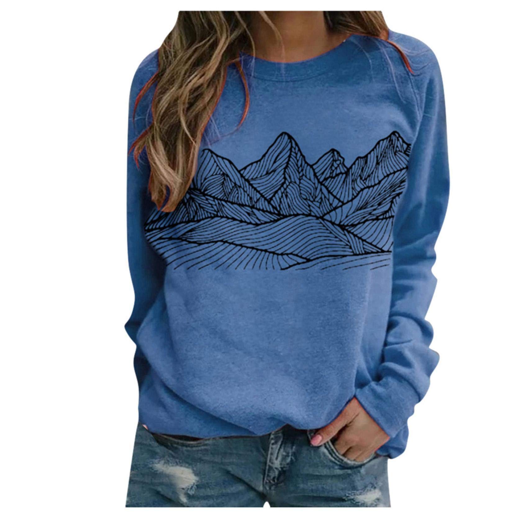 Women's Plus Size Letter Print Oversized Sweatshirt - Long Sleeve Round Neck Casual Loose Tops for Everyday Comfort and Style