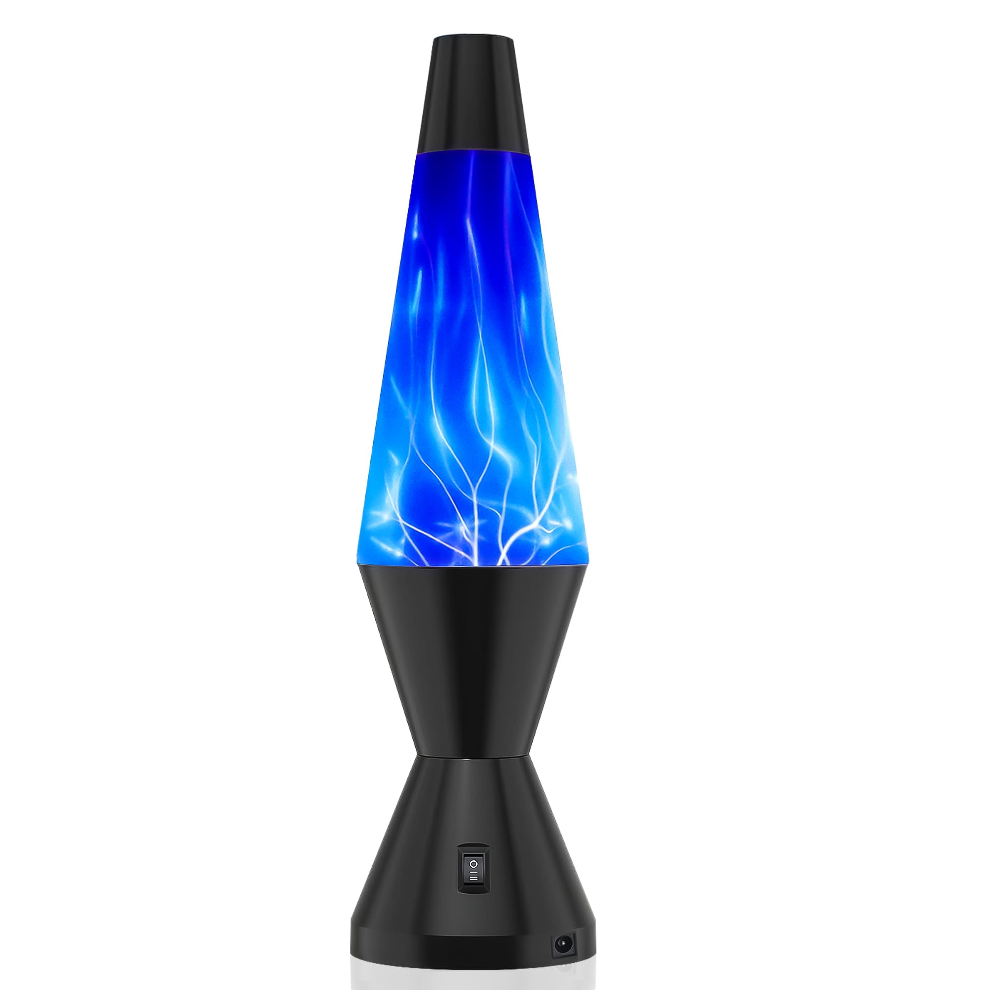14-inch Plasma Ball Lamp - Touch & Sound Sensitive Lightning STEM Toy with AC Adapter | Science Discovery Gift for Kids & Adults | Perfect for Bedroom Night Light, Desk Decor & Science Education (Blue)