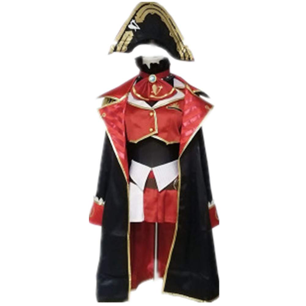 Hololive Houshou Marine Captain Uniform Dress - Anime VTuber Cosplay Costume for Women (Any Size) | Perfect for Halloween, Cosplay Events & Anime Conventions