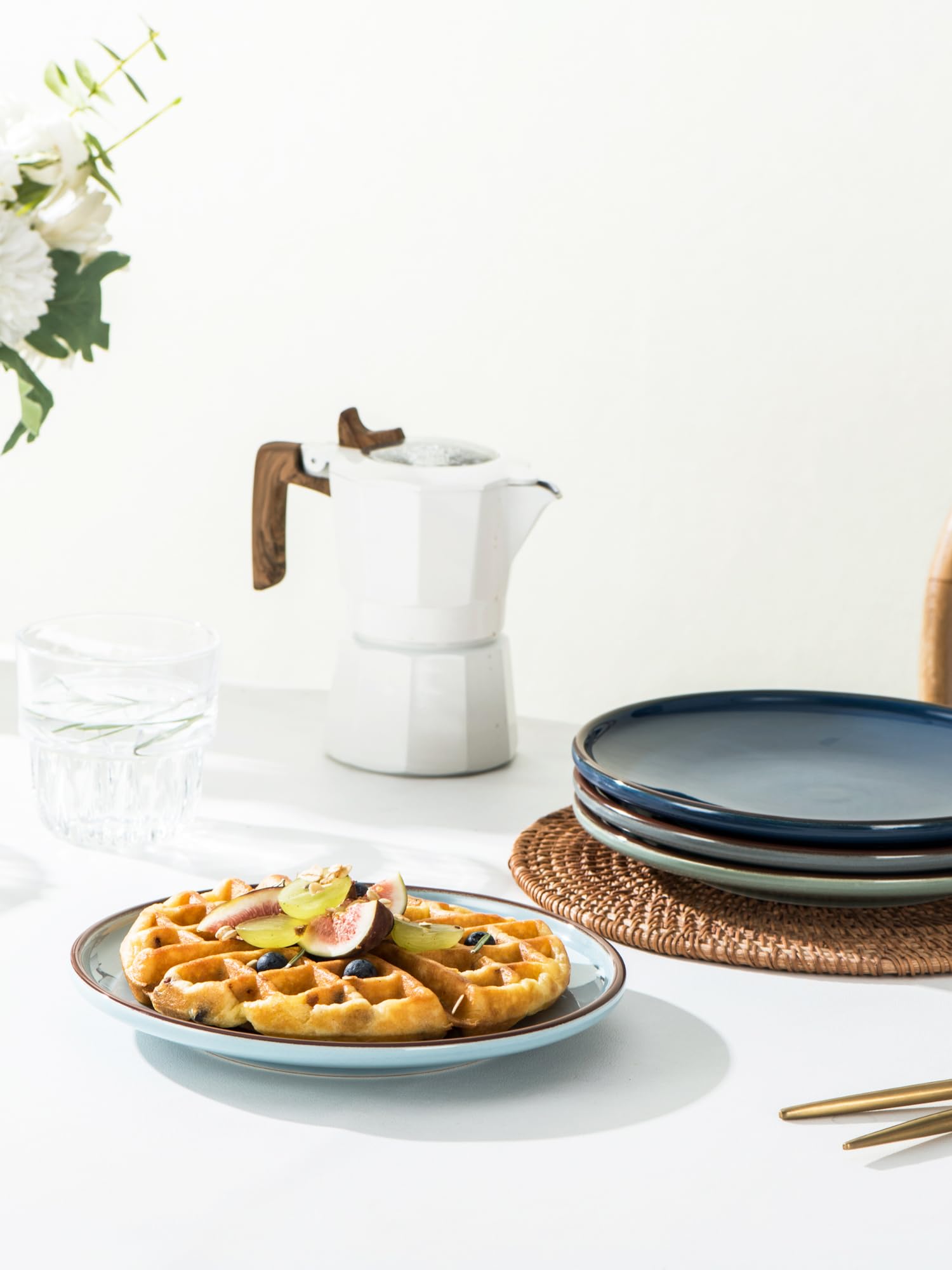 UNICASA 4-Pack Ceramic Plates 8.25