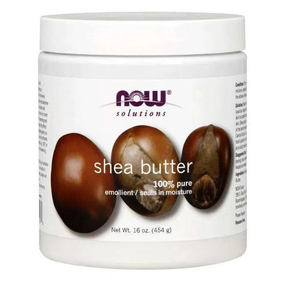 NOW Solutions Pure Shea Butter - 100% Natural Moisturizer for Dry Skin, Hair & Body - Perfect for DIY Skincare, Massage & Lip Care