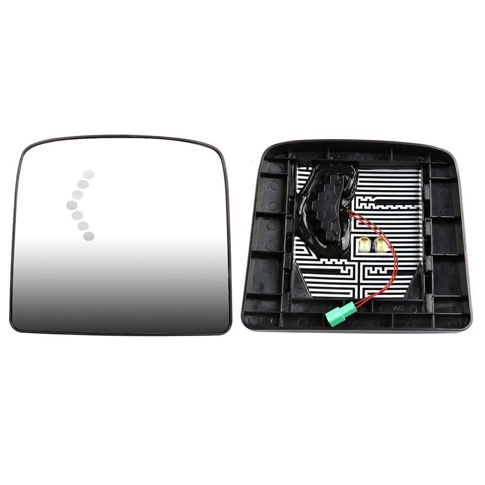 Heated Towing Mirror Glass Pair for 1997-2010 International 9200 9400i 9900i Trucks - Wide Angle Lower Rearview Mirror with Right & Left Side Mirrors - Perfect for Enhanced Visibility While Towing & Night Driving