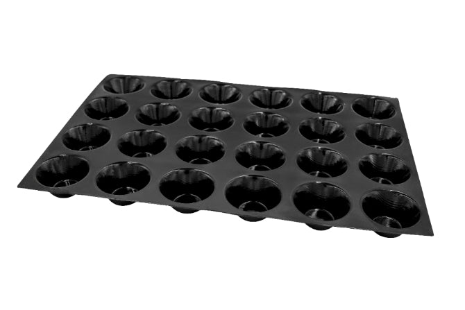 Flexipan Non-Stick Silicone Muffin Pan - 24 Cup Tapered Baking Mold for Cupcakes, Muffins & Desserts - Perfect for Home Baking, Party Treats & Holiday Cooking