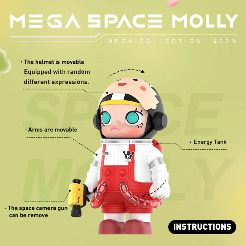 POP MART MEGA Space Molly 400% Chibi Maruko-chan Collectible Figure - Cute Japanese Anime Character Vinyl Toy for Display & Gifts - Perfect for Home Decor, Office Desk, and Anime Collections