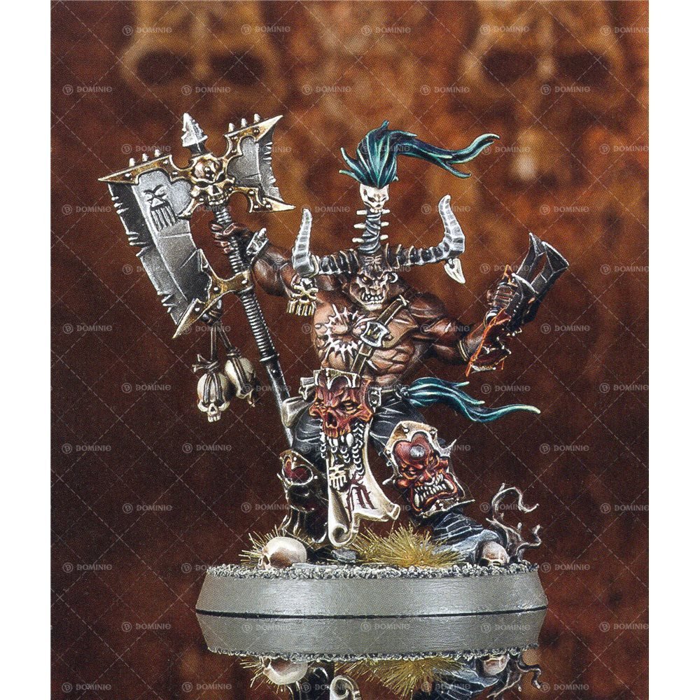 Games Workshop 99070201010 Khorne Bloodbound Exalted Deathbringer - Warhammer Age of Sigmar Tabletop Miniature for Wargaming & Collectors - Perfect for Battle Scenes & Display Cases
