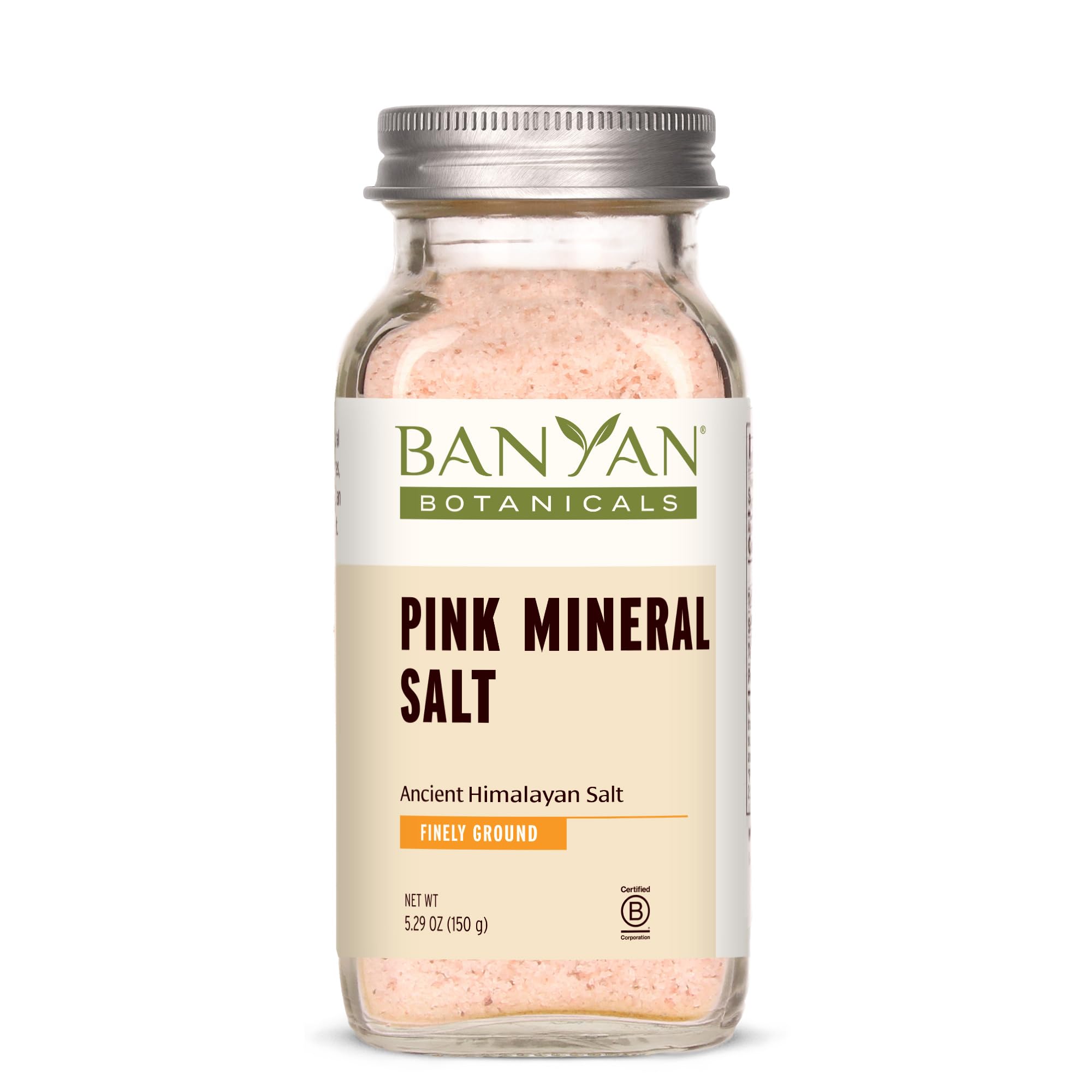 Banyan Botanicals Fine Ground Pink Himalayan Salt – Pure, Gluten Free, Vegan, Non-GMO Mineral Salt for Cooking, Baking, Skincare & Bath – Resealable Spice Jar – Perfect for Gourmet Meals, DIY Beauty & Relaxing Baths