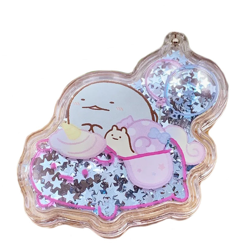 Sumikko Gurashi Tapioca Park Shaker Keychain - 2 Inch Cute Collectible Toy for Phone, Bag & Keys | Kawaii Japanese Character Accessory for Fans & Gift