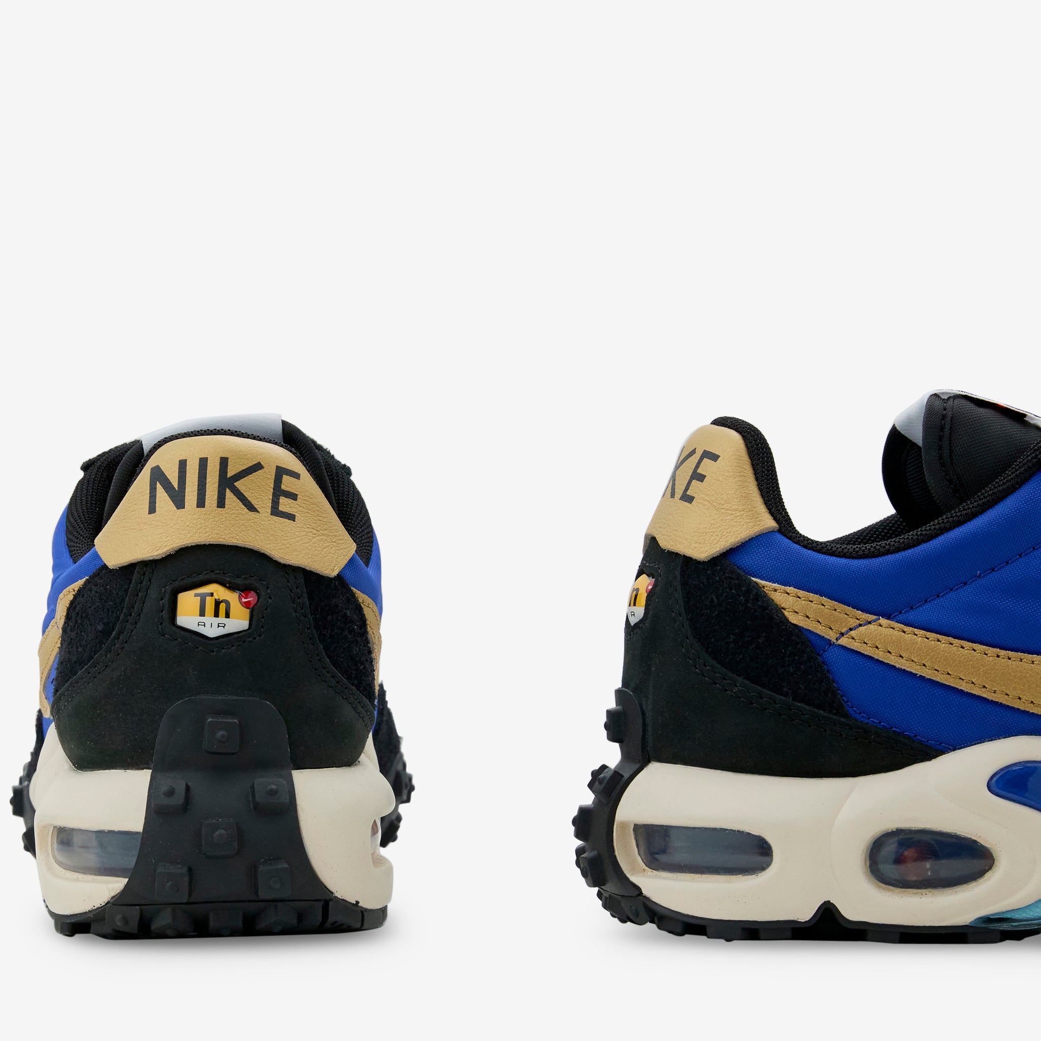 Nike Air Max Waffle SP Running Shoes - Hyper Blue/Metallic Gold/Black Colorway | Lightweight & Comfortable for Jogging, Gym Workouts & Casual Wear