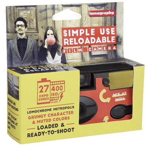 Lomography LomoChrome Metropolis 35mm Film Camera - 27 Exposures, Disposable & Easy to Use | Perfect for Street Photography, Travel & Creative Shots