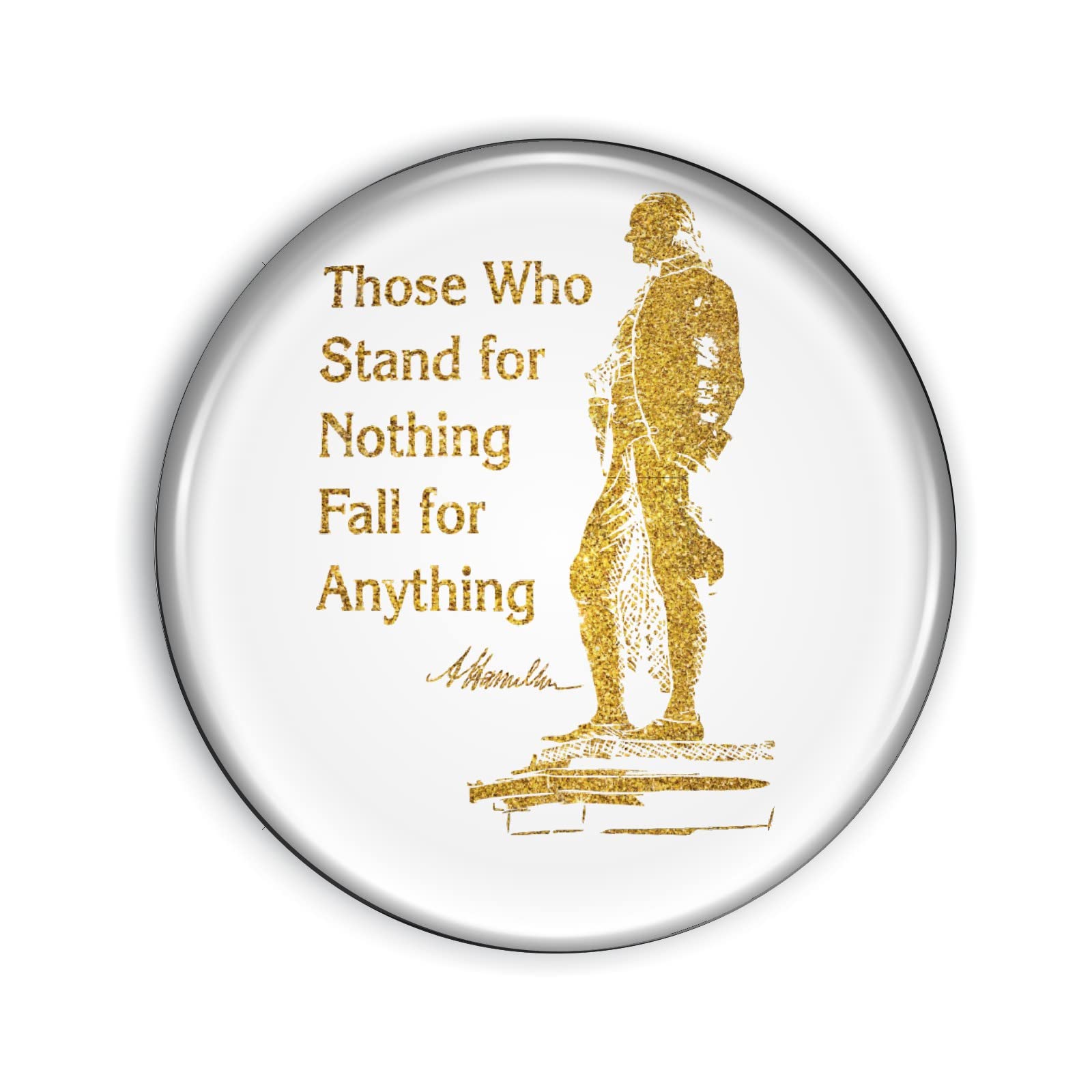 Hamilton Broadway Musical Strong Flexible Refrigerator Magnet - 1.1 Inch Epoxy Dome - Perfect for Fans, Gifts & Home Decor