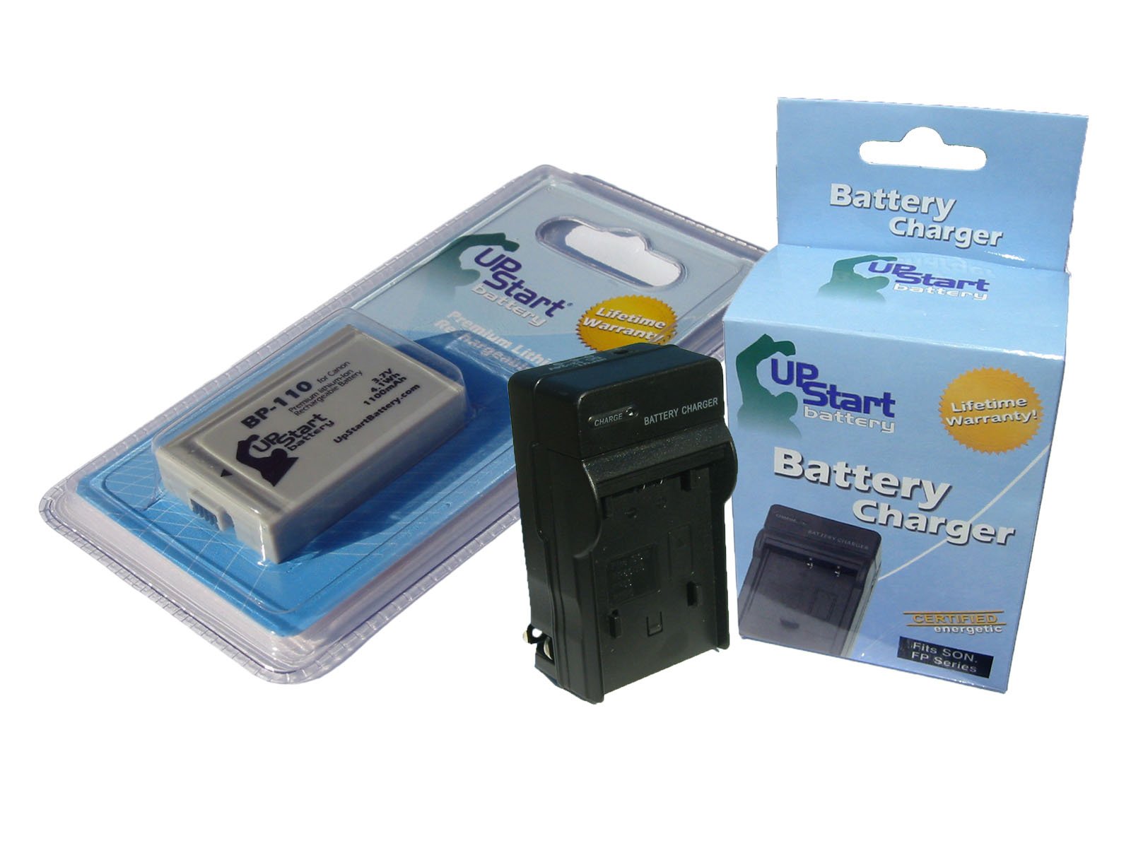 Canon BP-110 Replacement Battery & Charger Kit - Compatible with Canon Digital Cameras | High Capacity Lithium-Ion Battery Pack | Perfect for Travel Photography, Vlogging, and Professional Shoots