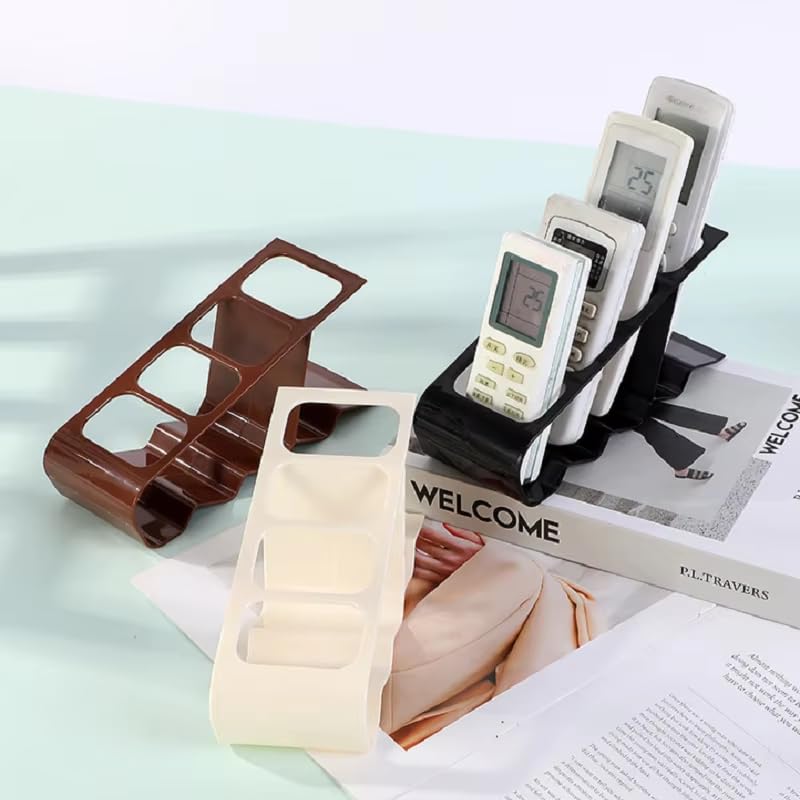 Multi-Purpose Acrylic Remote Control Holder Stand - Organizer for TV, DVD, AC, Phone & Electronics | Compact Storage Solution for Living Room, Office & Bedroom | Perfect for Home Theater Setup & Clutter-Free Spaces
