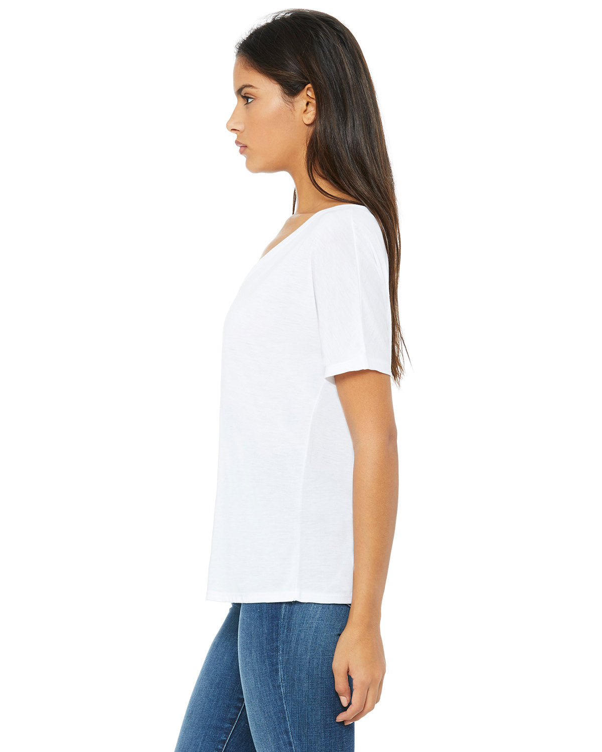 Bella + Canvas 8815 Women's Slouchy V-Neck T-Shirt - Soft Cotton Relaxed Fit Tee for Casual Wear, Lounge & Everyday Outfits