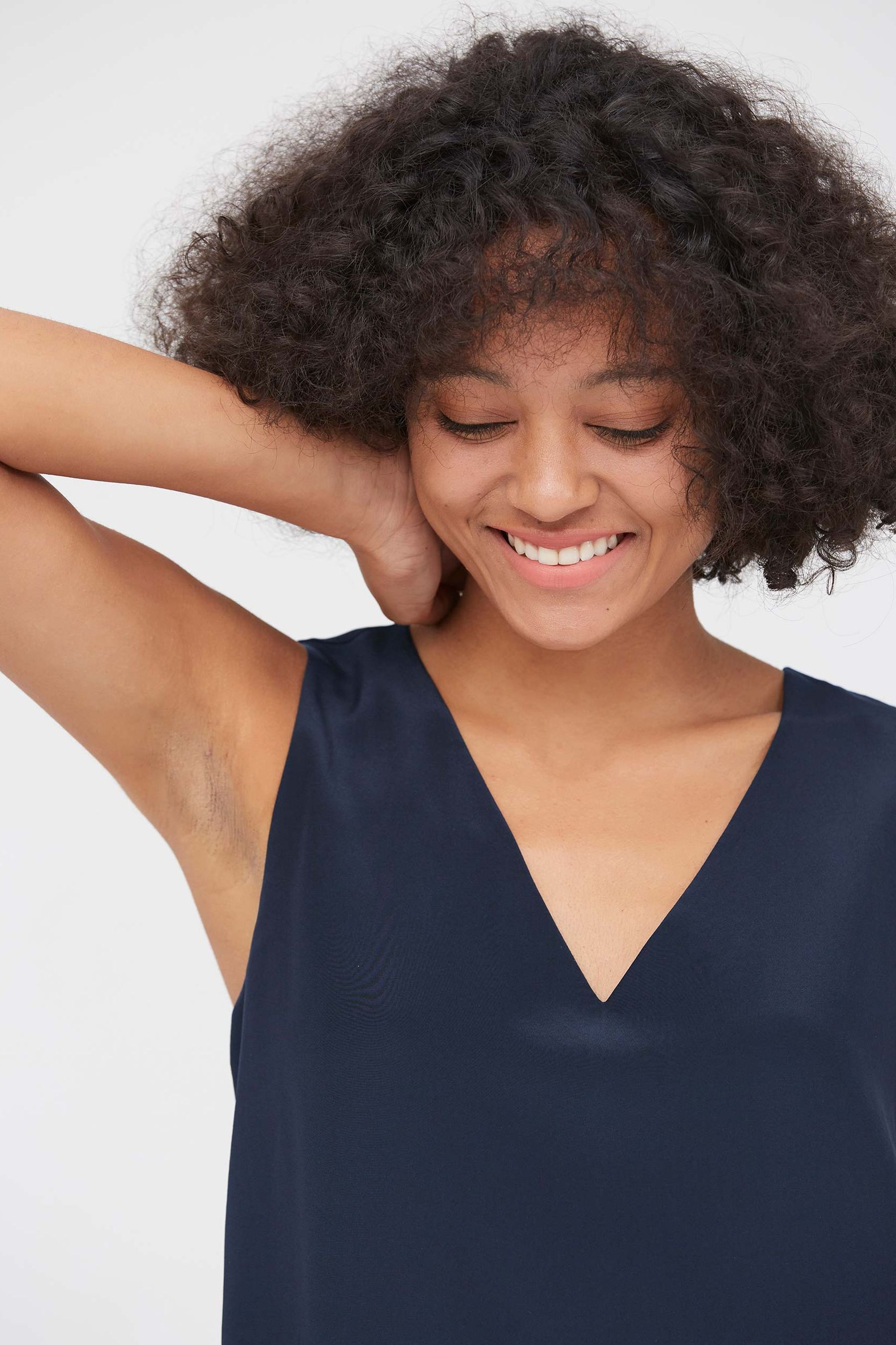 Luxury V Neck Sleeveless Silk Camisole for Women - Soft & Breathable Summer Tank Top - Perfect for Layering, Office Wear & Evening Outfits