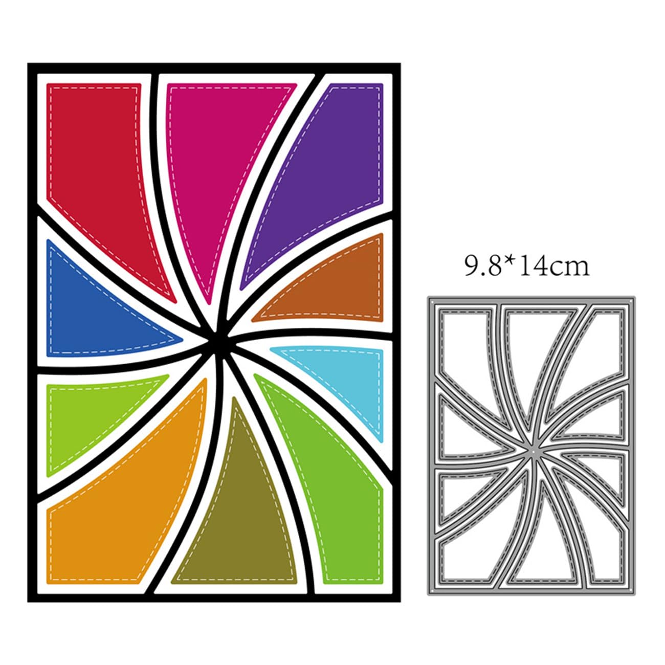 Cutting Dies 3D Metal Stencils for DIY Crafting - Carbon Steel Embossing Template, Windmill Design (14x9.9cm) - Perfect for Scrapbooking, Card Making, Album Arts, and Home Decor Projects - XMEI000580