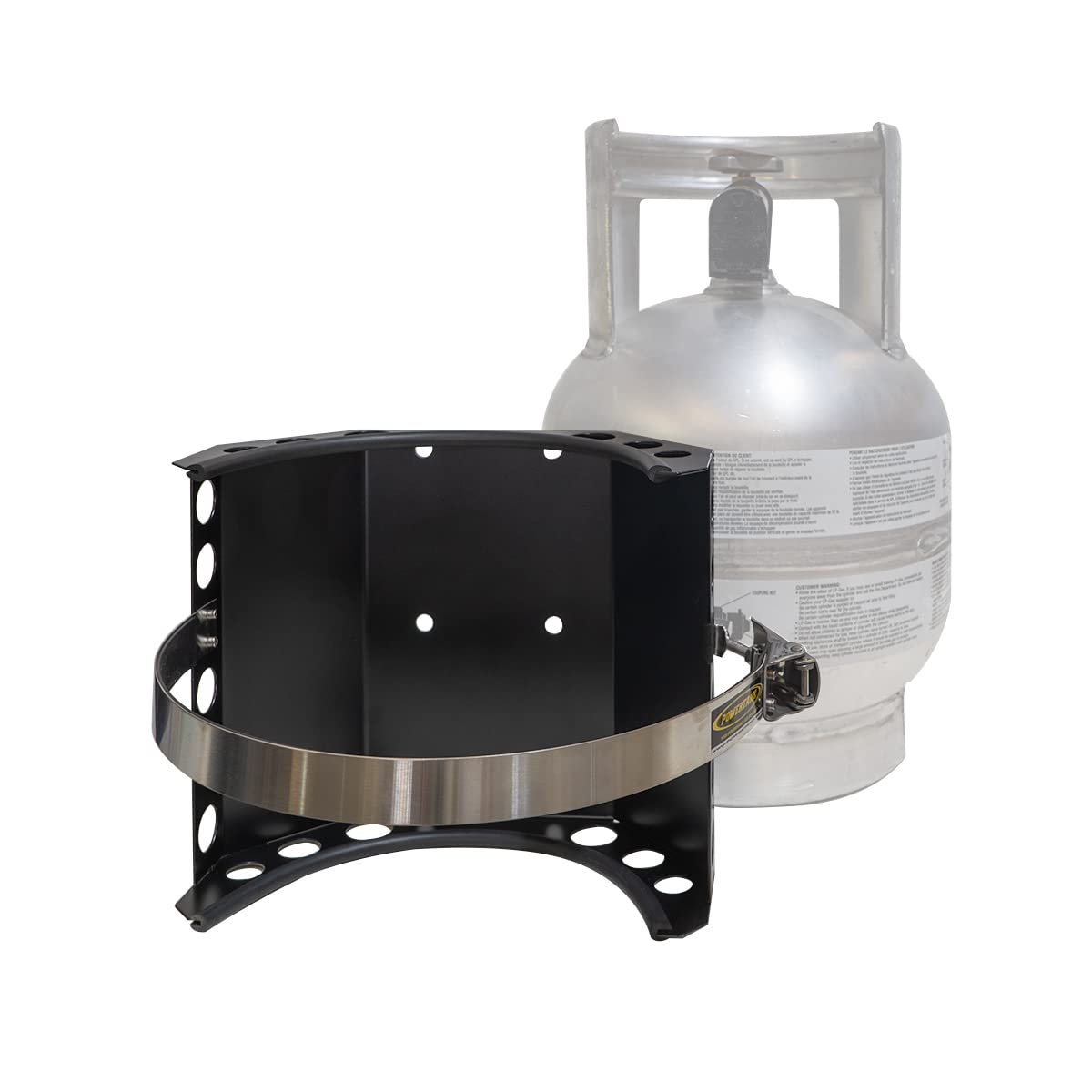 10 lb Aluminum Worthington Propane Tank Mounting Bracket - Heavy Duty Truck Bed, Car, RV & Boat Accessory for Secure Fuel Storage & Outdoor Adventures