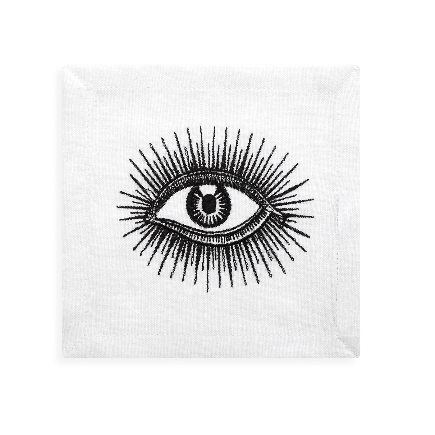 Premium Cocktail Napkins for Parties - Elegant Eyes Design, 100-Pack Disposable Drink Coasters for Weddings, Bars & Home Entertaining