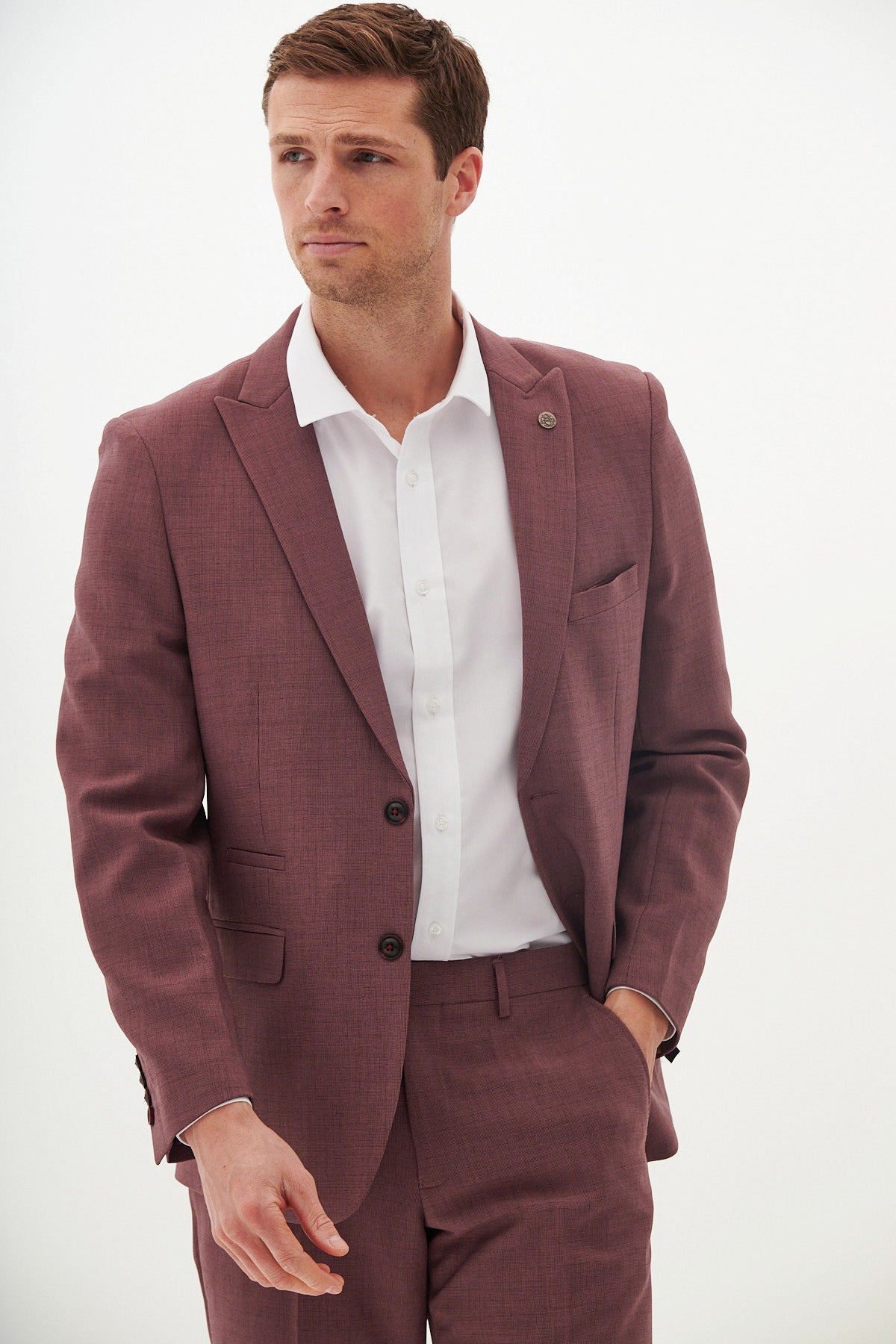 Stylish MONTY Mauve Tailored Blazer for Women - Perfect for Office Wear, Business Meetings & Formal Events