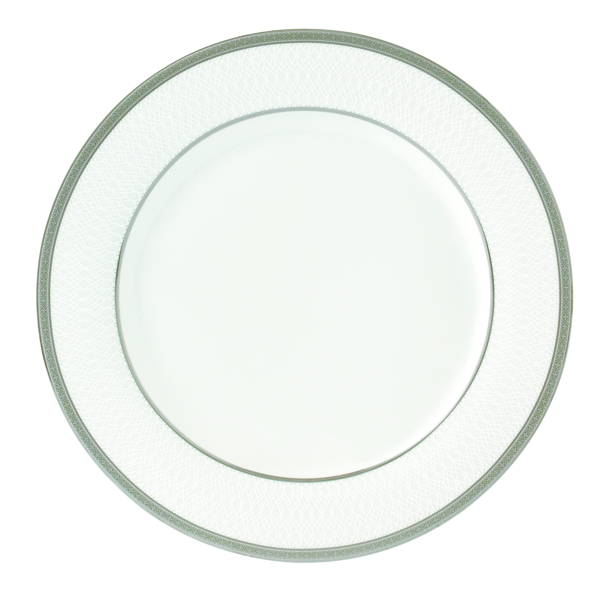 57-Piece Elegant Porcelain Dinnerware Set for 8 - Ashley Collection with Silver Trim | Perfect for Formal Dining, Dinner Parties & Holiday Entertaining