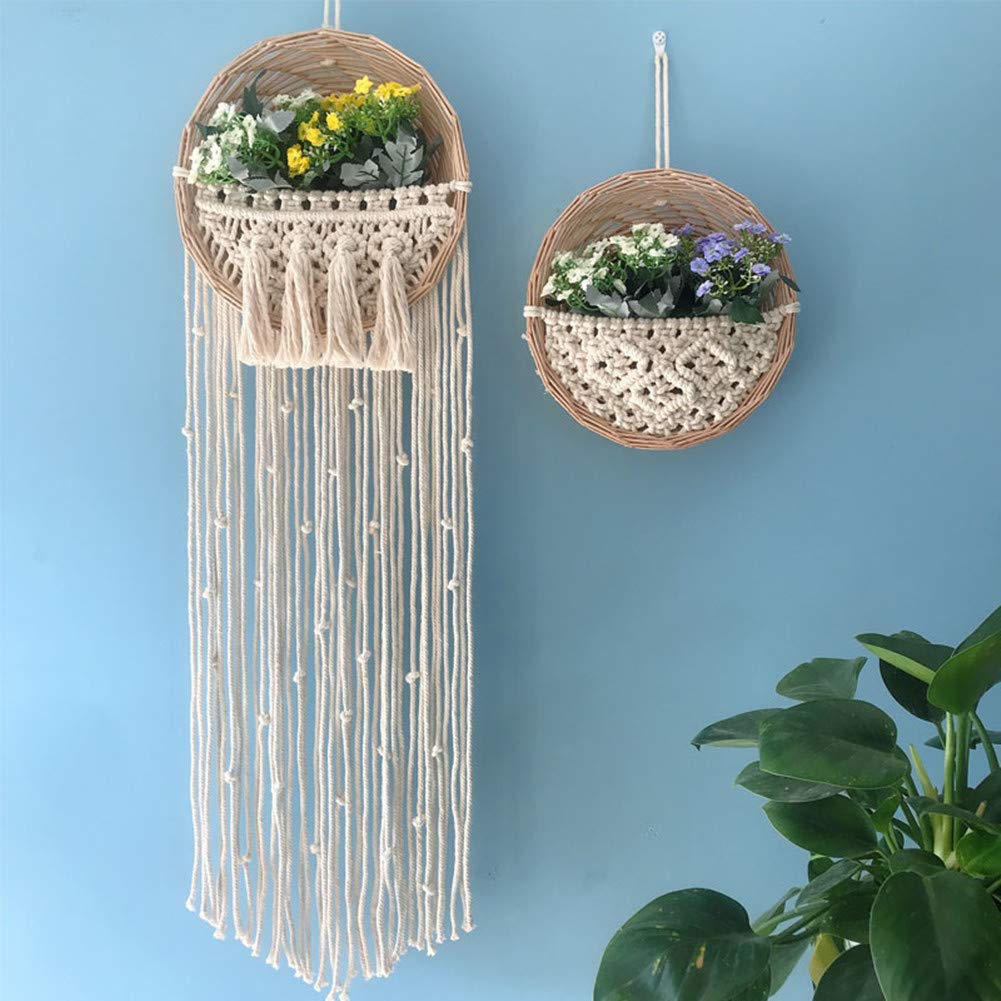 3mm x 109Yards 100% Natural Cotton Macrame Rope - Macrame Cord for Wall Hangings, Plant Hangers, DIY Crafts, Knitting & Home Decor | Perfect for Bohemian Style Decor, Wedding Backdrops and Handmade Jewelry Making