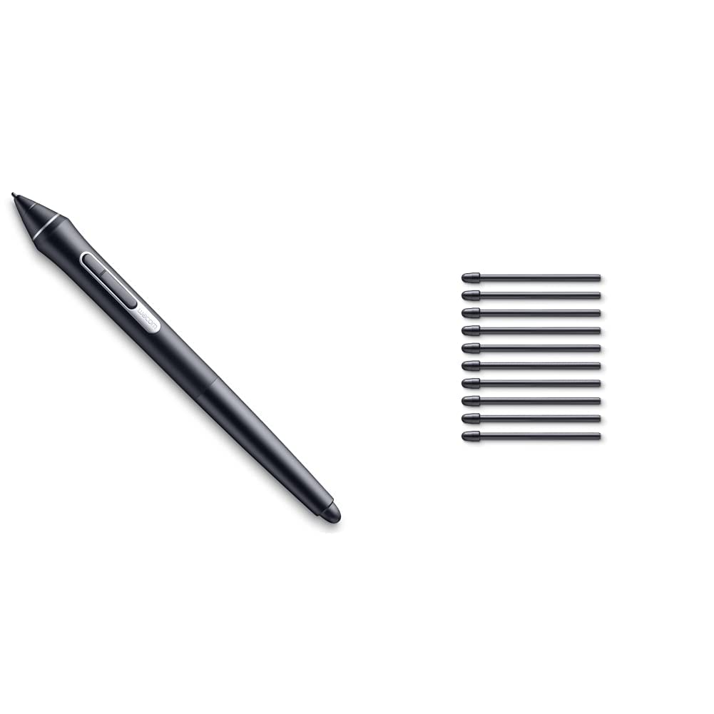 Wacom Pro Pen 2 Stylus with Protective Case & 10 Standard Nibs - Perfect for Digital Art, Graphic Design & Photo Editing on Wacom Tablets