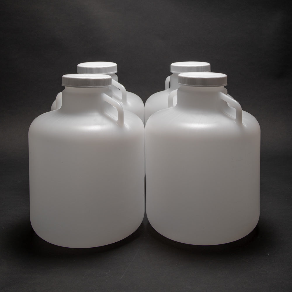 4700/5800 Refrigerated Sampler Bottle Kit - 4 Pack 2.5 Gallon Polyethylene Bottles for Water Testing & Environmental Sampling