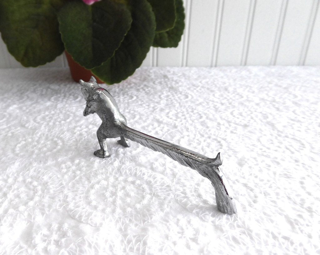 Antique Edwardian Figural Knife Rest Squirrel English Silver Plated 1900-1910 - Perfect for Vintage Table Setting & Collectible Display