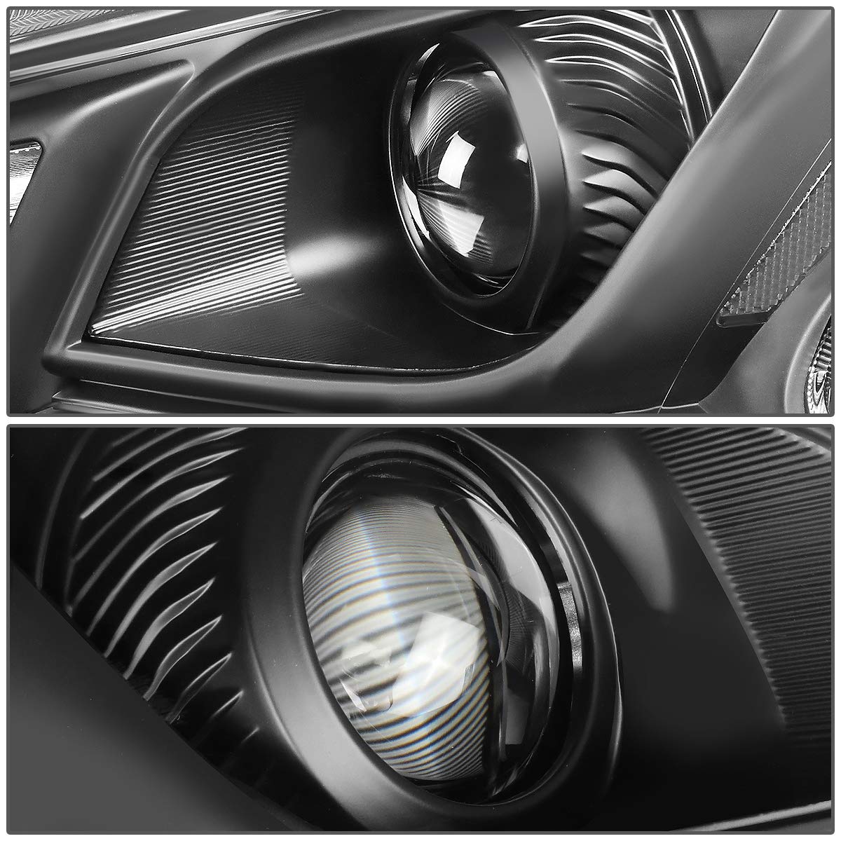 Auto Dynasty Halogen Projector Headlights Assembly with Tool Kit - Compatible with Nissan Maxima 2009-2014 (Driver & Passenger Side, Black Housing) - Upgrade Your Night Driving Safety & Style