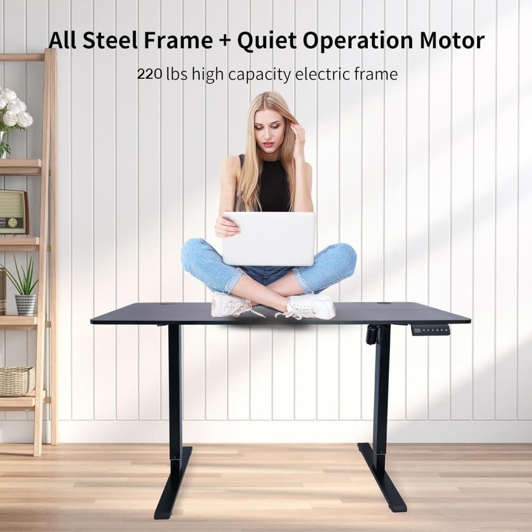 Electric Standing Desk Frame - Adjustable Height Up to 47.2