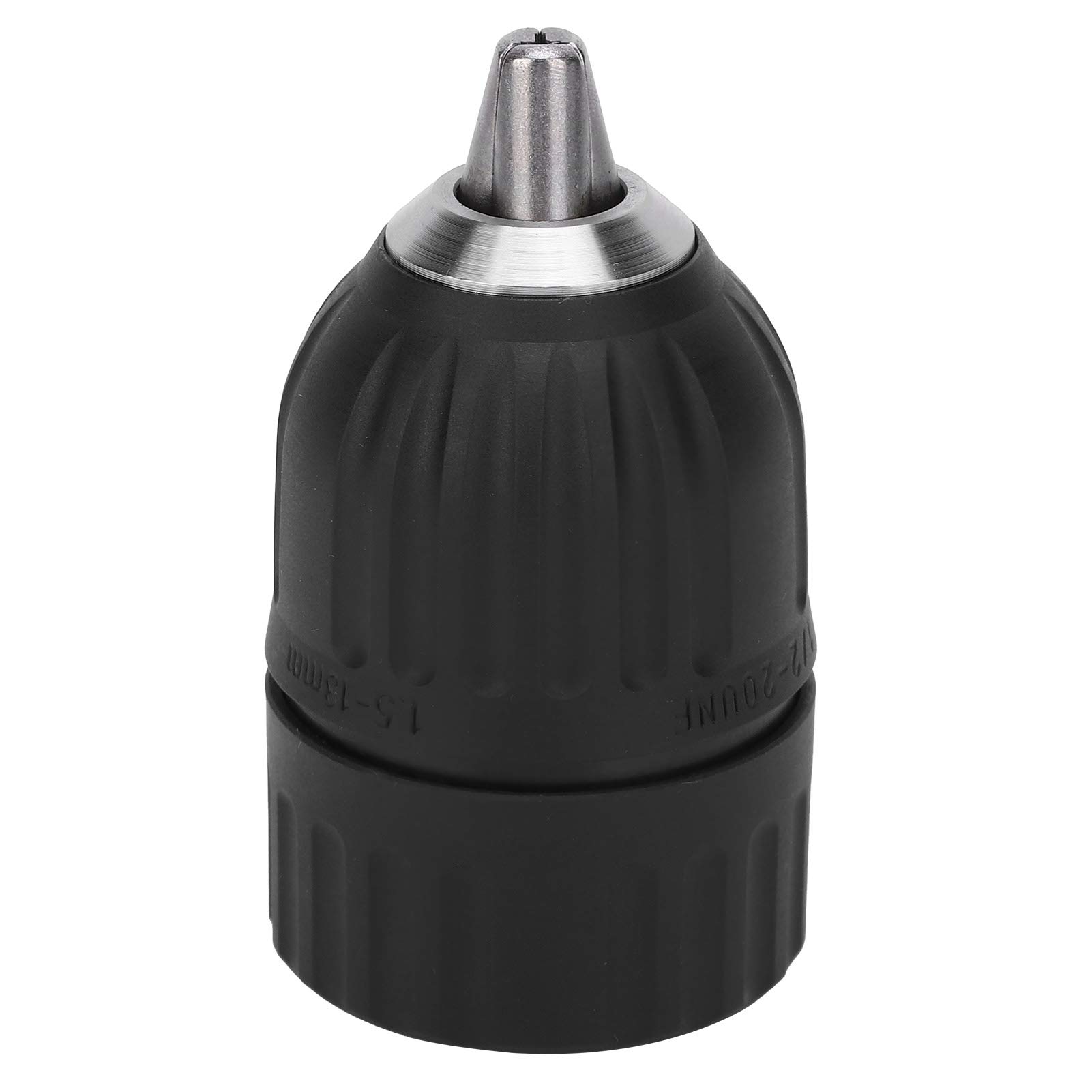 1.5-13mm Electric Drill Chuck with Self-Locking Buckle - 1/2-20UNF Thread Hand Tightening Collet Adapter for AC/DC & Impact Drills - Perfect for DIY Projects, Woodworking, and Metal Drilling