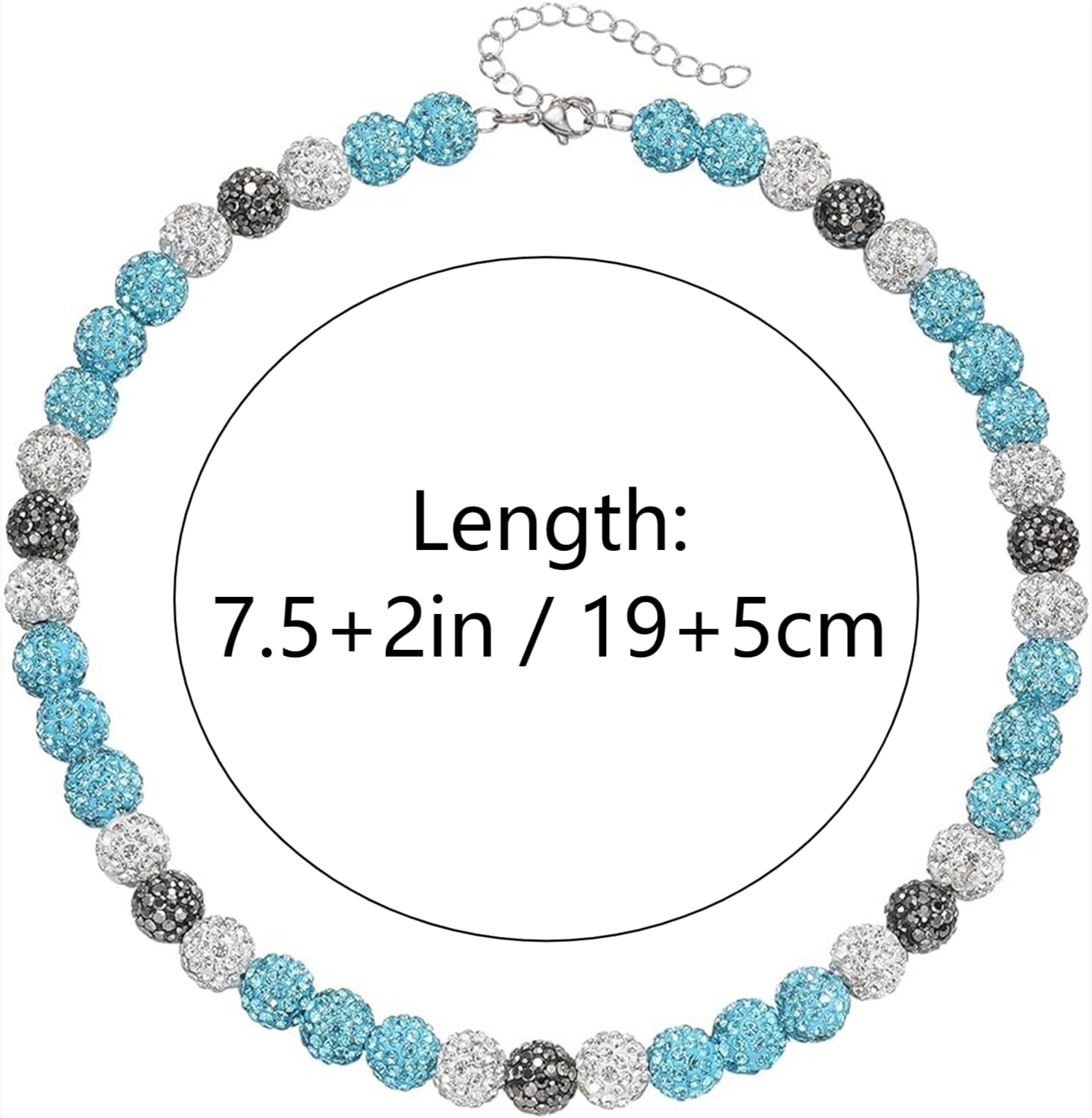 Baseball Bead Bracelets for Men & Women - 7.5+2 Inch Adjustable Rhinestone Charm Bracelet, Bling Ice Collection Baseball Team Jewelry Gift - Perfect for Games, Fan Events & Sports Lovers Accessories