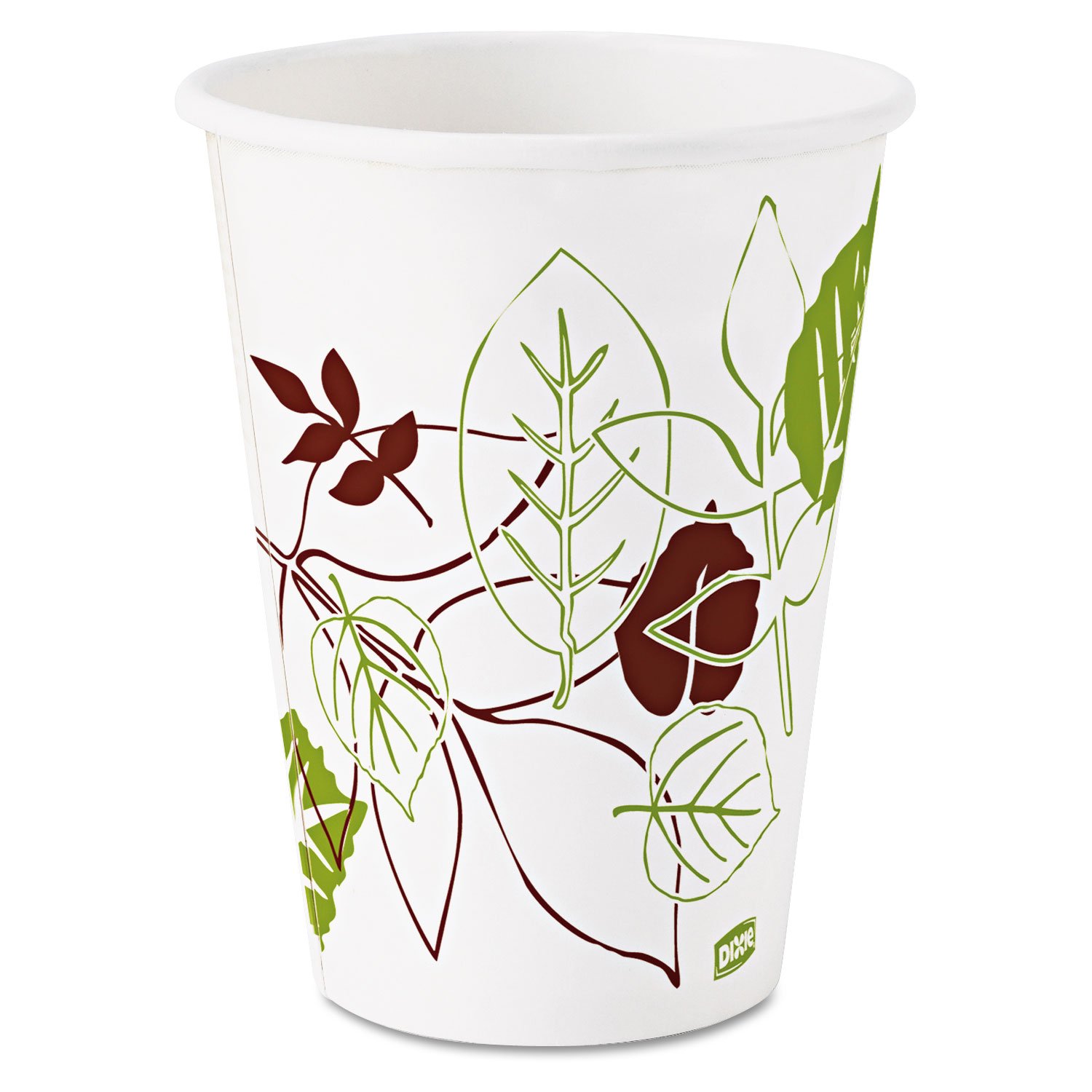 Dixie 2342WSPK 12oz White Hot Cups with Poly Lined Insulation - 25 Pack for Coffee, Tea & Hot Beverages - Perfect for Offices, Cafes & Home Use