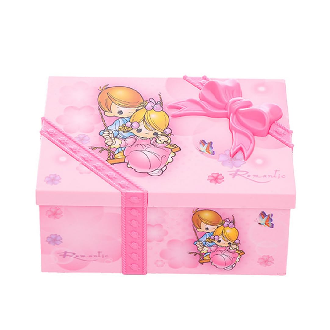 Jewelkeeper Musical Jewelry Box with Mirror & Drawer - Ballerina Design Plastic Jewelry Storage Case for Kids - Perfect for Birthday Gifts, Bedroom Decor & Organizing Rings, Necklaces & Earrings