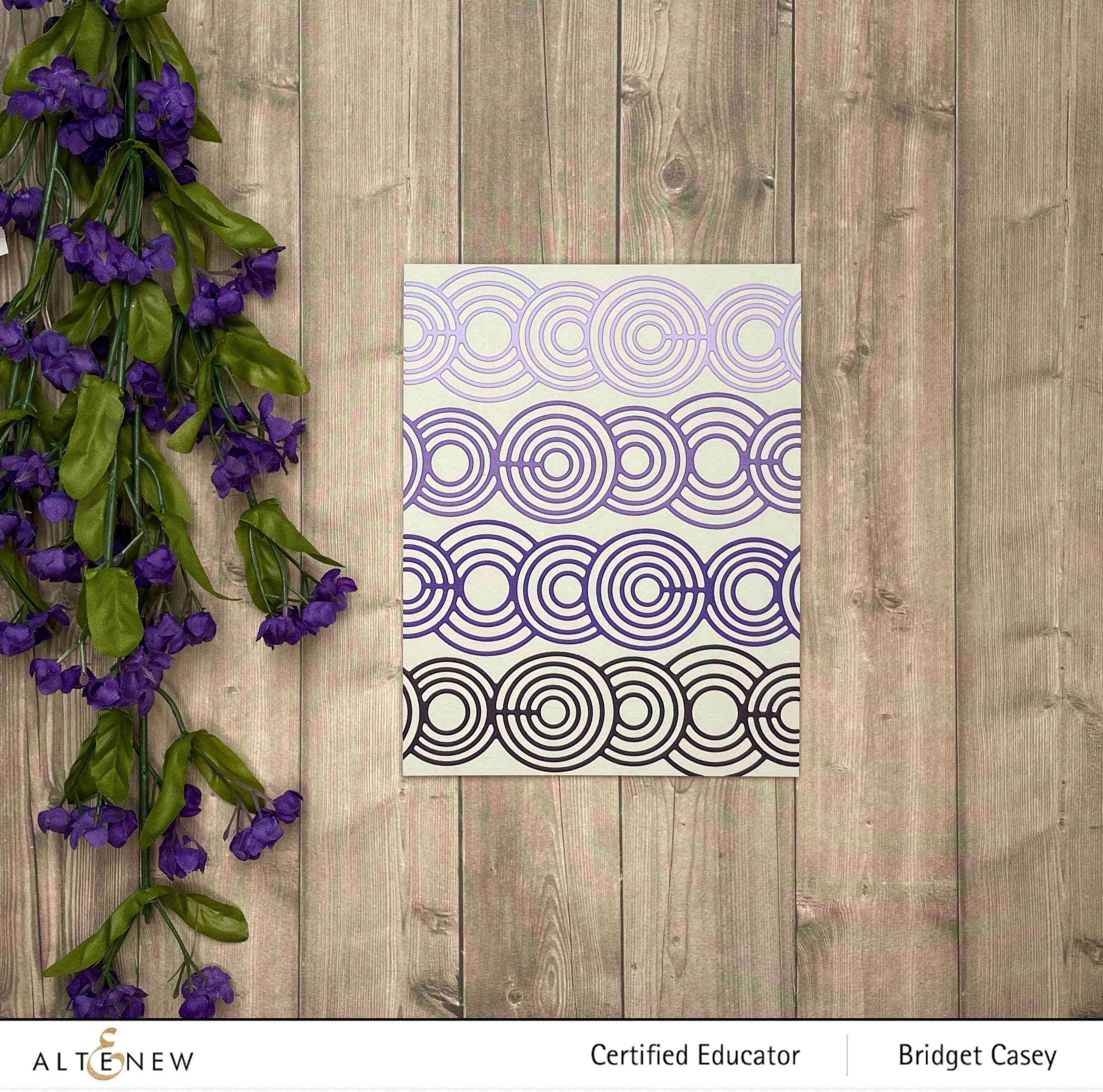 Rippling Rings Border Die - Scrapbooking & Card Making Decorative Edge Punch for DIY Crafts & Paper Projects
