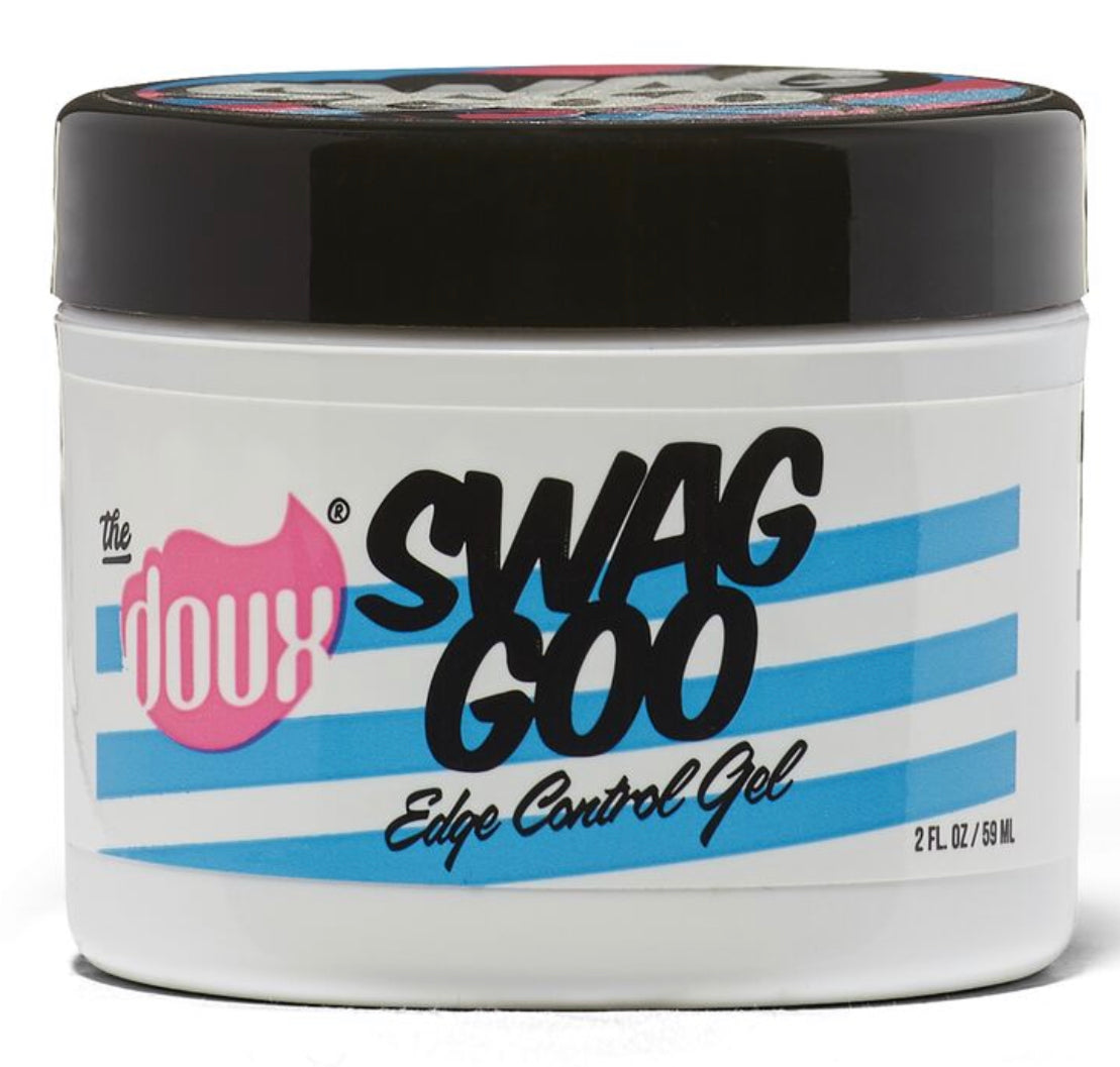 The Doux Swag Goo Edge Control - Strong Hold Styling Gel for Natural Hair, Curls & Edges - Perfect for Daily Styling & Sleek Hairstyles