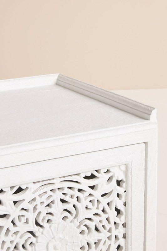 Hand Carved Lombok Storage Bench - Solid Wood Entryway Bench with Storage for Shoes & Coats | Perfect for Hallway, Living Room & Bedroom Organization