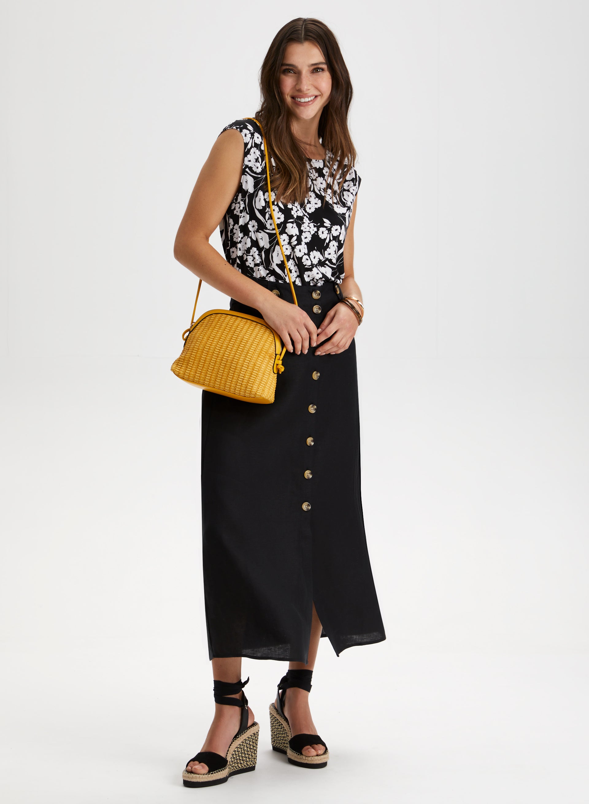 Floral Print Cap Sleeve Top for Women - Summer Blouse with Short Sleeves - Casual & Dressy Tops for Outfits, Parties, and Office Wear