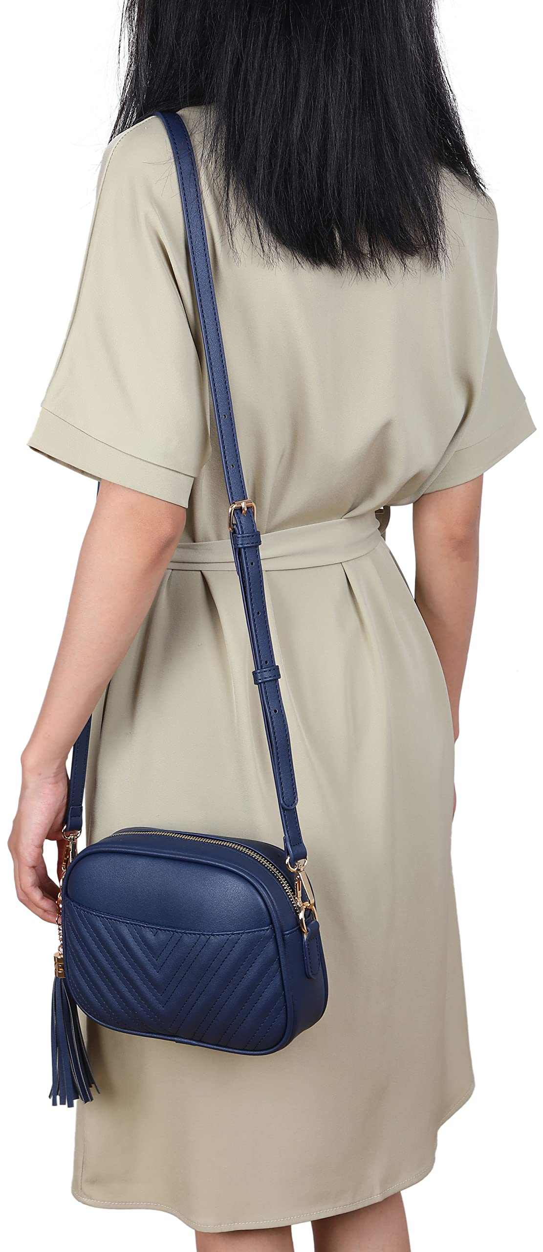 Lola Mae Quilted Crossbody Bag for Women - Stylish Shoulder Purse with Trendy Design | Perfect for Daily Use, Travel & Shopping