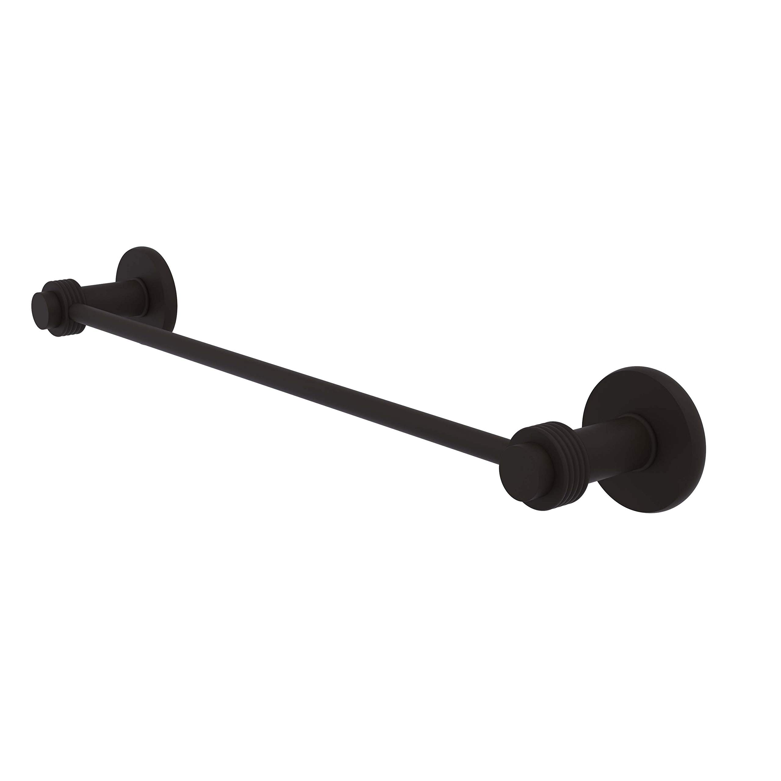 Allied Brass 931G/30-ORB Mercury Collection 30 Inch Groovy Accent Towel Bar in Oil Rubbed Bronze - Perfect for Bathroom, Spa, and Luxury Home Decor