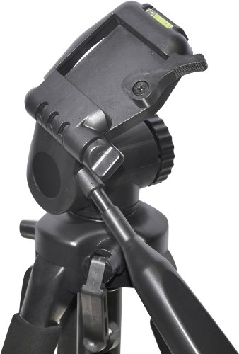 72-inch Professional 3-Way Panhead Tripod with Tilt Motion, Built-in Bubble Levels, Quick Release & Monopod - Includes Tripod Dolly, Wireless Remote & Cleaning Cloth for Canon/Nikon DSLR Cameras - Perfect for Photography, Videography, Travel & Outdoor Shooting