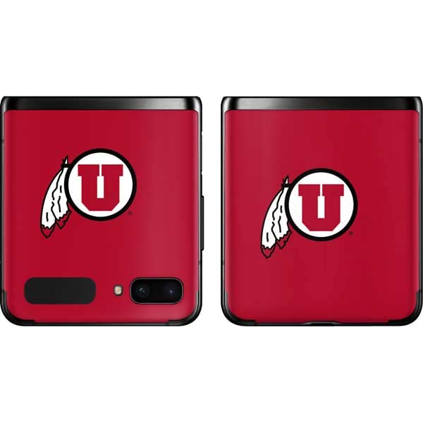 Officially Licensed University of Utah Samsung Galaxy Z Flip Phone Skin | Custom Decal Sticker for Z Flip 3/4/5 | Durable Protective Cover for School Spirit & Daily Use