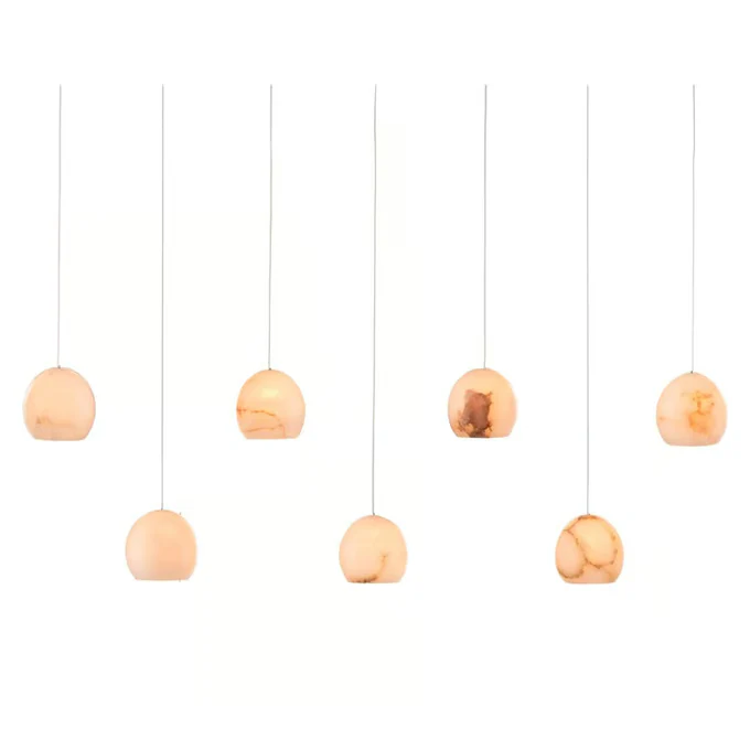 Maeva Round Alabaster Chandelier - 13