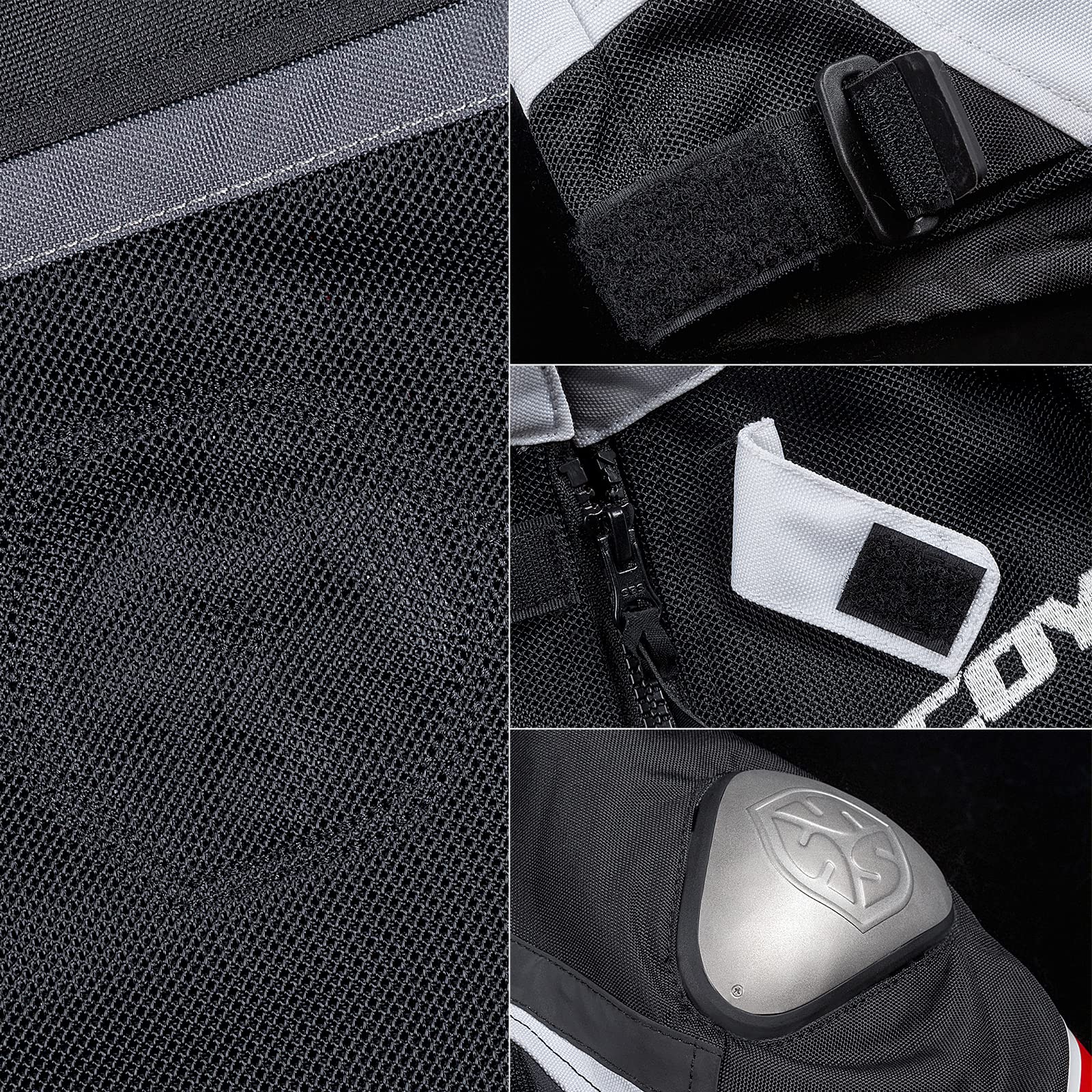 Scoyco Men's Mesh Motorcycle Jacket - Breathable Motorbike Riding Jacket for All Seasons - Perfect for Street Biking, Commuting & Long-Distance Rides