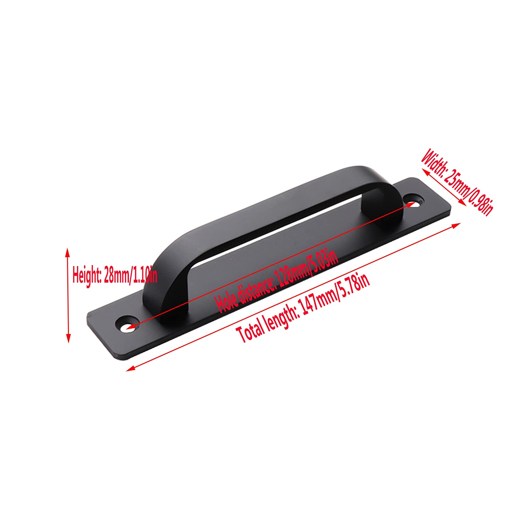 Barn Door Handles & Cabinet Knobs - Heavy Duty Sliding Door Pulls for Kitchen Cupboards, Wardrobes & Furniture Drawers | Surface Mounted Hardware for Home & Office Use