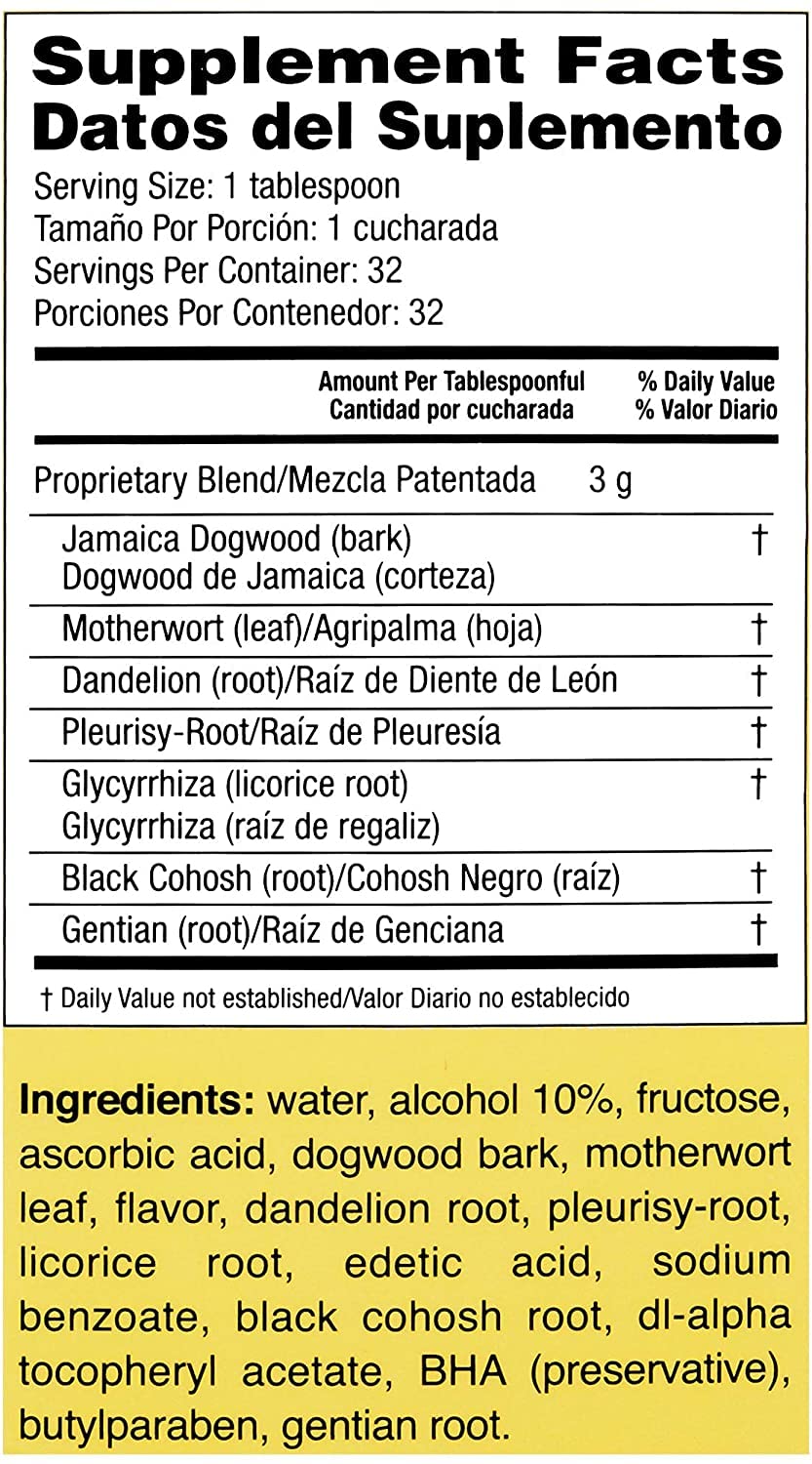 Lydia Pinkham Herbal Liquid Supplement for Women's Health - 16 oz (Pack of 6) | Natural Menopause Relief & PMS Support | Daily Wellness Tonic for Hormone Balance & Energy Boost
