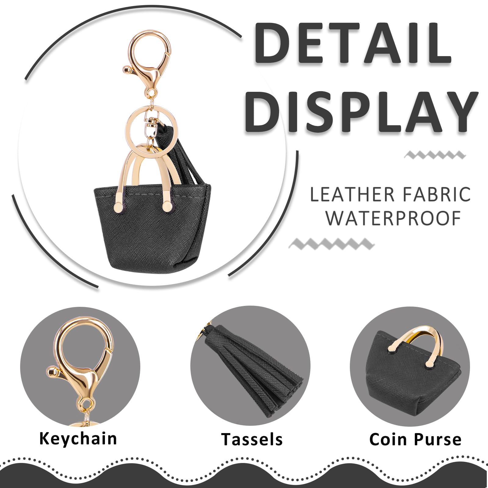 Stylish Tassel Keychain with Mini Coin Purse - Cute Handbag Decor for Women & Moms | Perfect for Keys, Wallets & Gift Giving