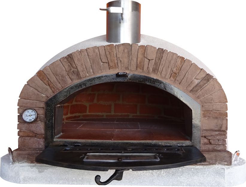 Premium BUENA VENTURA SIERRA Outdoor Pizza Oven - Wood Fired & Gas Compatible for Backyard, Patio, and Restaurant Use