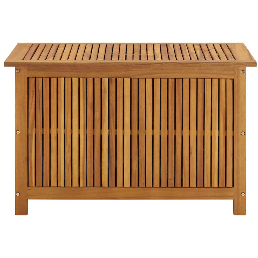 Premium Acacia Wood Outdoor Storage Box 35.4