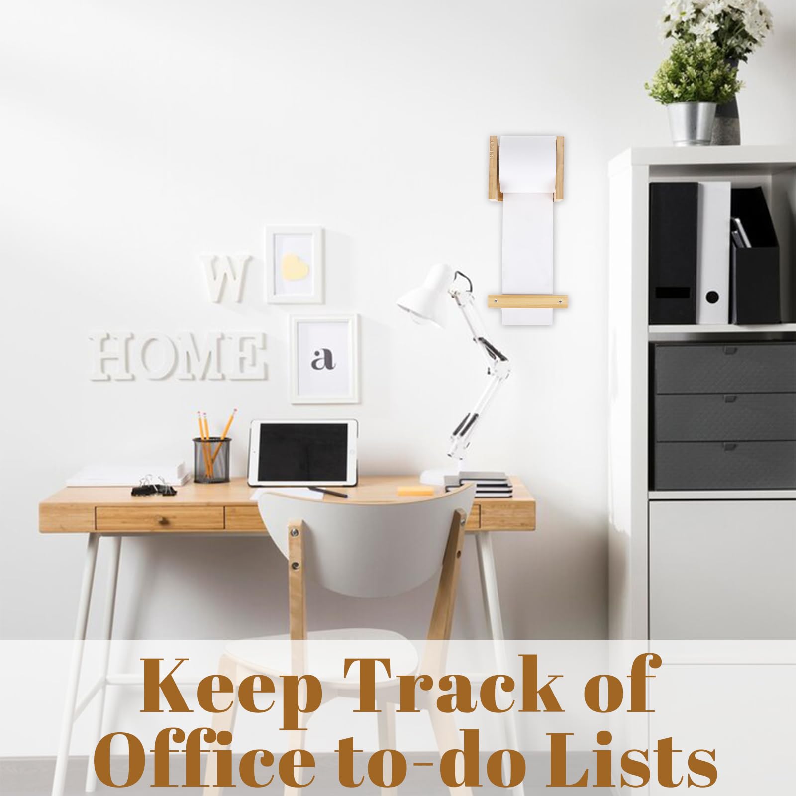 3 Inch Wall Mounted Note Paper Dispenser - Kraft Paper Roll Holder with Built-in Cutter for Grocery Lists, Sticky Notes & Office Organization (Note Paper Only) - Perfect for Kitchen, Office & Home Organization